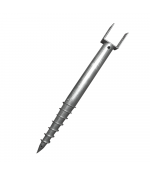 Pamatu skrūvpālis U 101x1300 mm M12 HDG