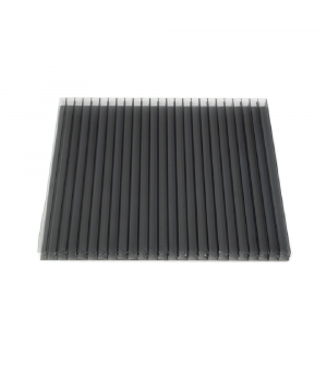 Šūnu polikarbonāts 16mm (2100x7000 mm), antracīts Plaskolite (2.5 kg/m2)