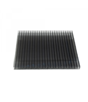 Šūnu polikarbonāts 16mm (980x4000 mm), antracīts Plaskolite (2.5 kg/m2)