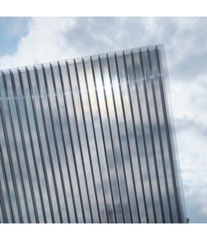 Šūnu polikarbonāts 16mm (2100x6000 mm), antracīts Plaskolite (2.5 kg/m2)