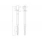 Pamatu skrūvpālis U 101x1000 mm M12 HDG
