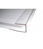 Polikarbonāta nobeiguma profils U (4x2100 mm)