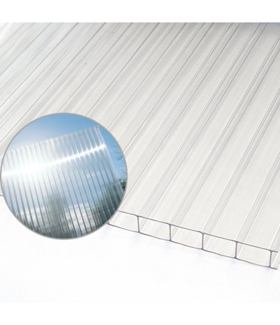 Šūnu polikarbonāts (10x338x843 mm), caurspīdīgs (1.5)