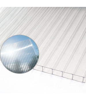 Šūnu polikarbonāts (10x338x843 mm), caurspīdīgs (1.5)