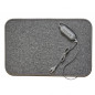 Elektriskais paklājiņš kāju sildīšanai (400x600 mm) ar temp. regulatoru - pelēks