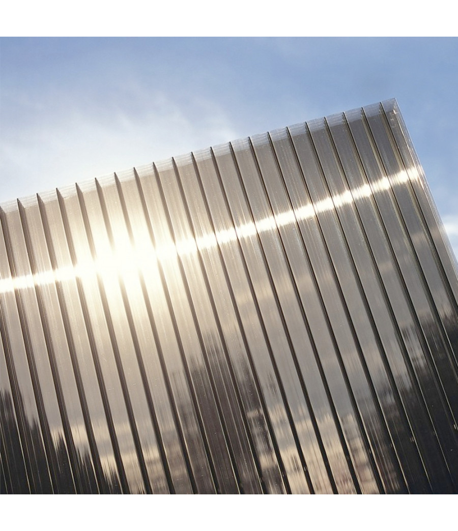 Šūnu polikarbonāts (16x980x2000 mm), bronza