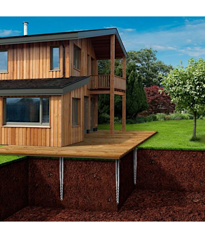 Pamatu skrūvpālis M 68x120x1500 mm EXTRA