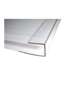 Polikarbonāta nobeiguma profils U (4-6x2100 mm)