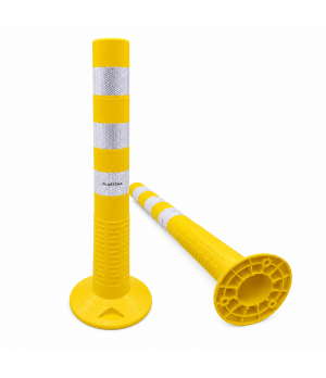 Lokans brīdinājuma stabiņš, dzeltens 755 mm