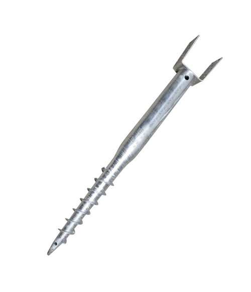 Pamatu skrūvpālis U 81x685 mm M12 HDG