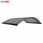 Arkveida durvju jumtiņš ar tekni 1000x1600 mm brūni turētāji, bronzas segums