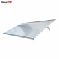 Taisns durvju jumtiņš ar tekni 1000x1600 mm  pelēks