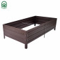 Paaugstinātā dārza dobe KLASIKA GARDEN (1500x750x300 mm) brūna
