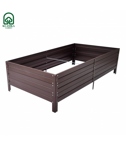 Paaugstinātā dārza dobe KLASIKA GARDEN (1500x750x300 mm) brūna