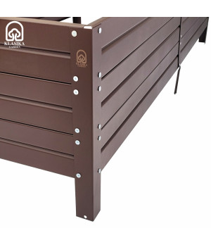 Paaugstinātā dārza dobe KLASIKA GARDEN (1500x750x300 mm) brūna
