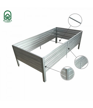 Paaugstinātā dārza dobe KLASIKA GARDEN (1500x750x300 mm) cinkota