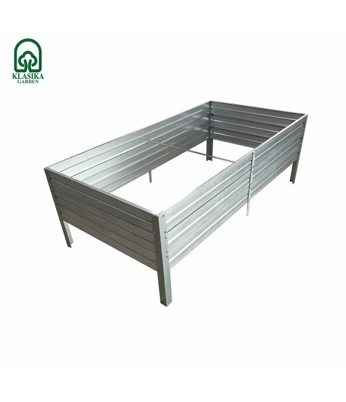 Paaugstinātā dārza dobe KLASIKA GARDEN (1500x750x300 mm) cinkota