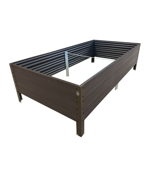 Paaugstinātā dārza dobe KLASIKA Woodlook (1500x750x300 mm), brūna