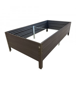 Paaugstinātā dārza dobe KLASIKA Woodlook (1500x750x300 mm), brūna