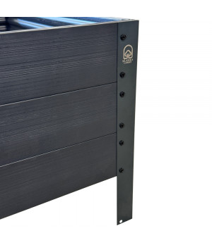 Paaugstinātā dārza dobe KLASIKA Woodlook (1500x750x300 mm), pelēka