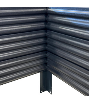 Paaugstinātā dārza dobe KLASIKA Woodlook (1500x750x300 mm), pelēka